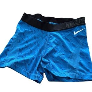 Nike Spandex Blue Shorts Women’s Medium M Running Athletic Sporty Fitness